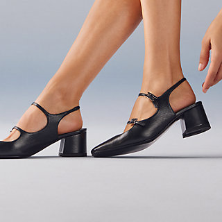 Escarpim Jackie 50 - Preto | Hermès Brasil